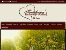 Tablet Screenshot of hutchesonsmemorialchapel.com
